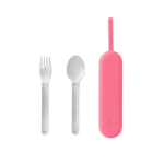 OMIE OMIEBOX UP STAINLESS STEEL 3 PIECE UTENSIL SET-   BLUSH