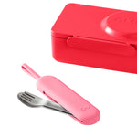 OMIE OMIEBOX UP STAINLESS STEEL 3 PIECE UTENSIL SET-   BLUSH