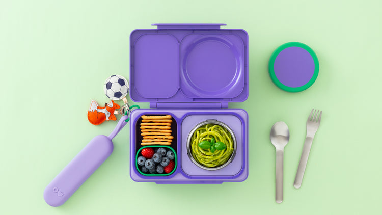 OMIE OMIEBOX UP STAINLESS STEEL 3 PIECE UTENSIL SET-   VIOLET