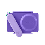 OMIE OMIEBOX UP STAINLESS STEEL 3 PIECE UTENSIL SET-   VIOLET