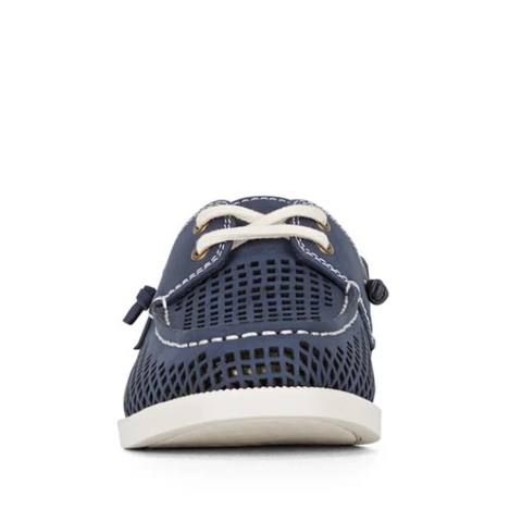 CLARKS ADRIAN IN NAVY (SIZE AU 12-4)