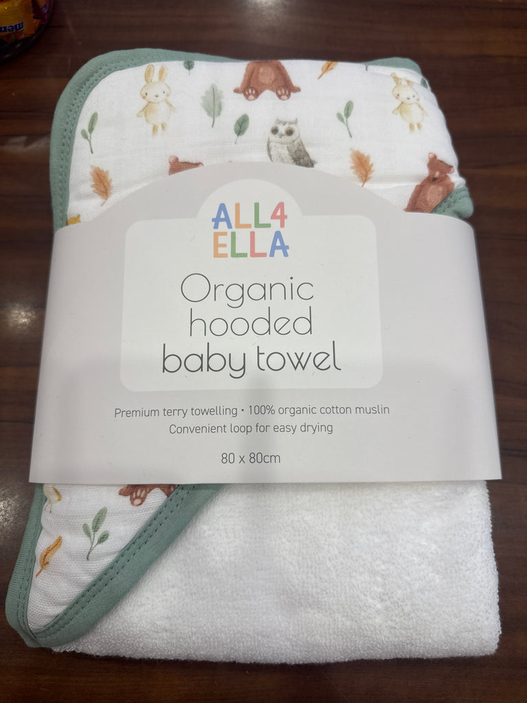 ALL4ELLA Baby hooded towel - Forest Friends