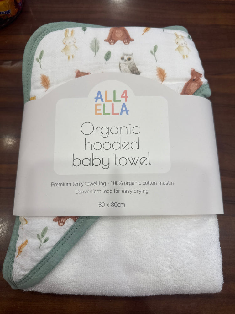 ALL4ELLA Baby hooded towel - Forest Friends