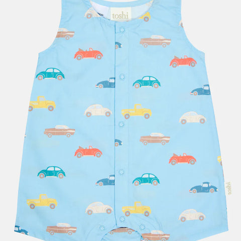 Toshi Romper Banjo /Fast Lane Cyan