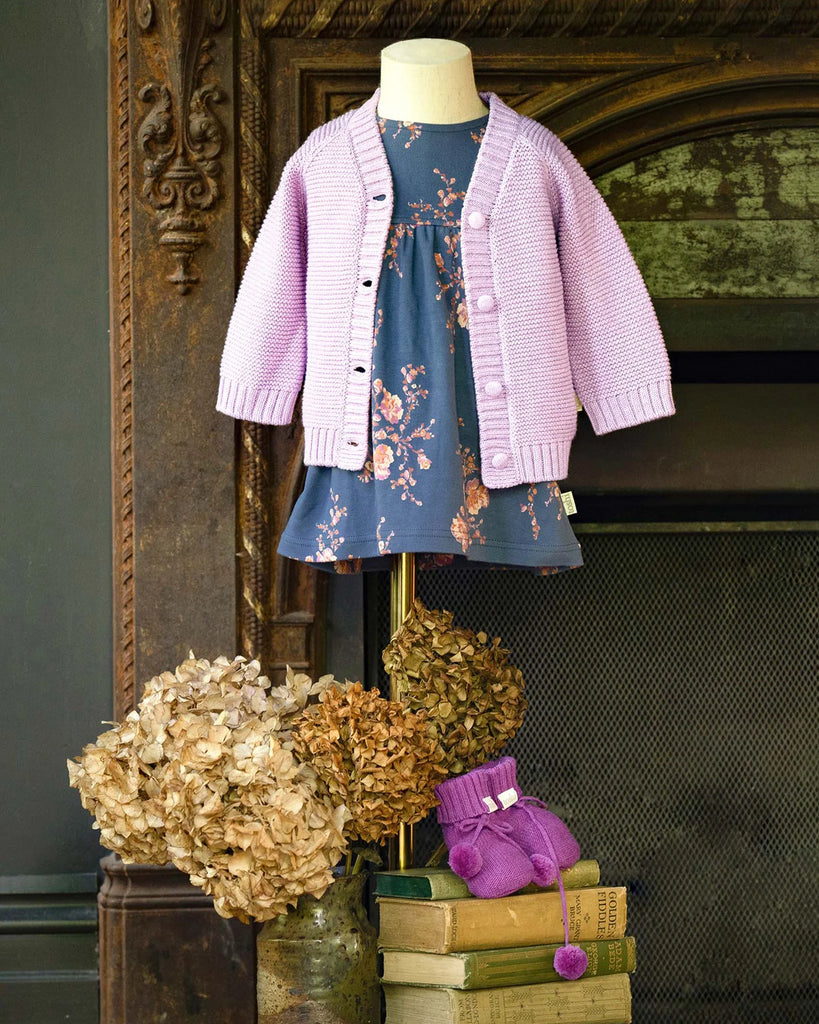 Toshi Organic Cardigan Andy Lavender