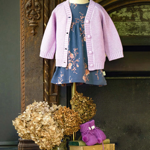 Toshi Organic Cardigan Andy Lavender