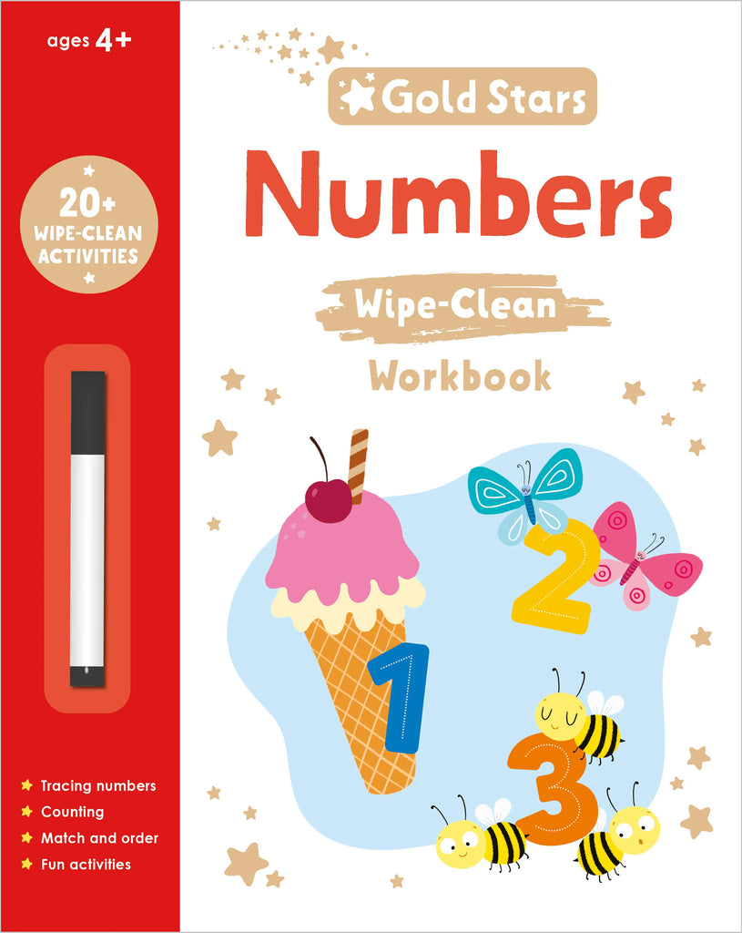 Gold Stars Vol. 3 - Wipe-Clean Book - Numbers