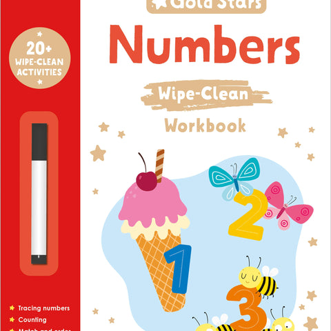 Gold Stars Vol. 3 - Wipe-Clean Book - Numbers