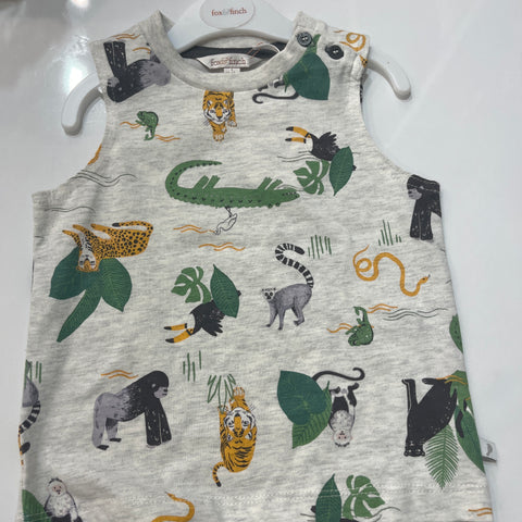 FOX & FINCH Jungle Print Singlet