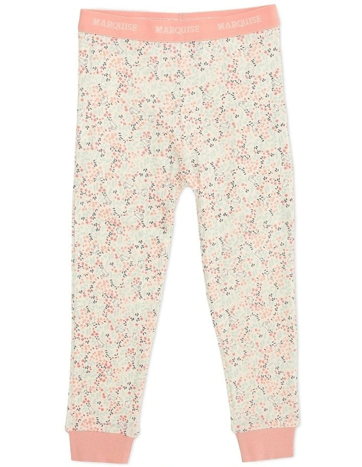 Marquise Girls Bunny Field Pyjamas in Multi