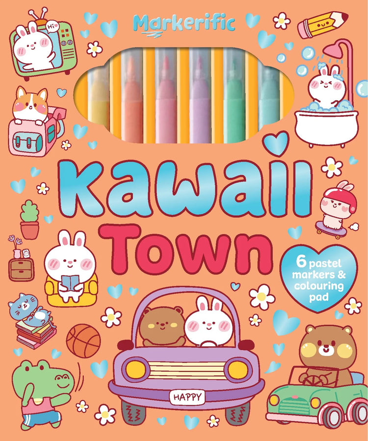 Markerific - Activity Folder - Kawaii Town