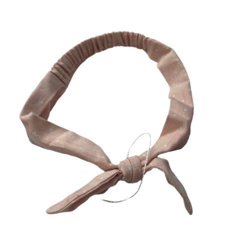 Arthur Ave Headband Pink Dot