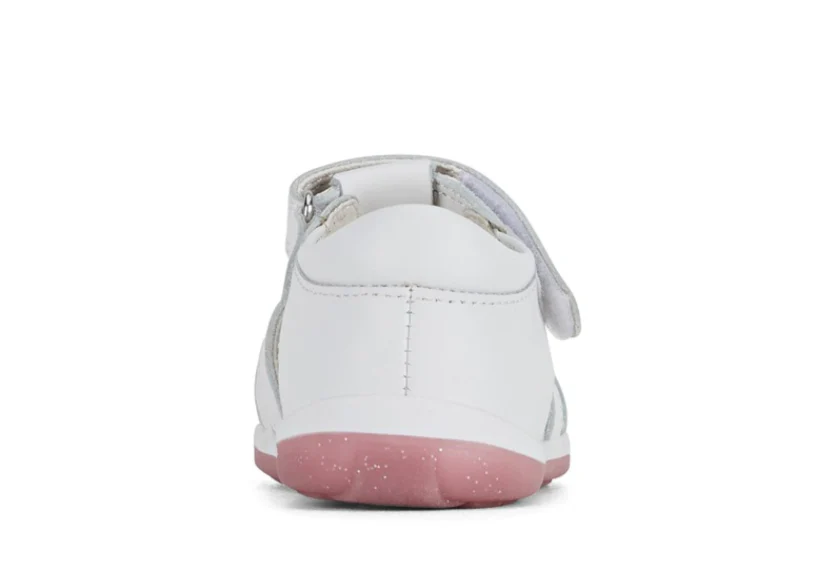 CLARKS MAYA II IN WHITE/PINK GLITTER