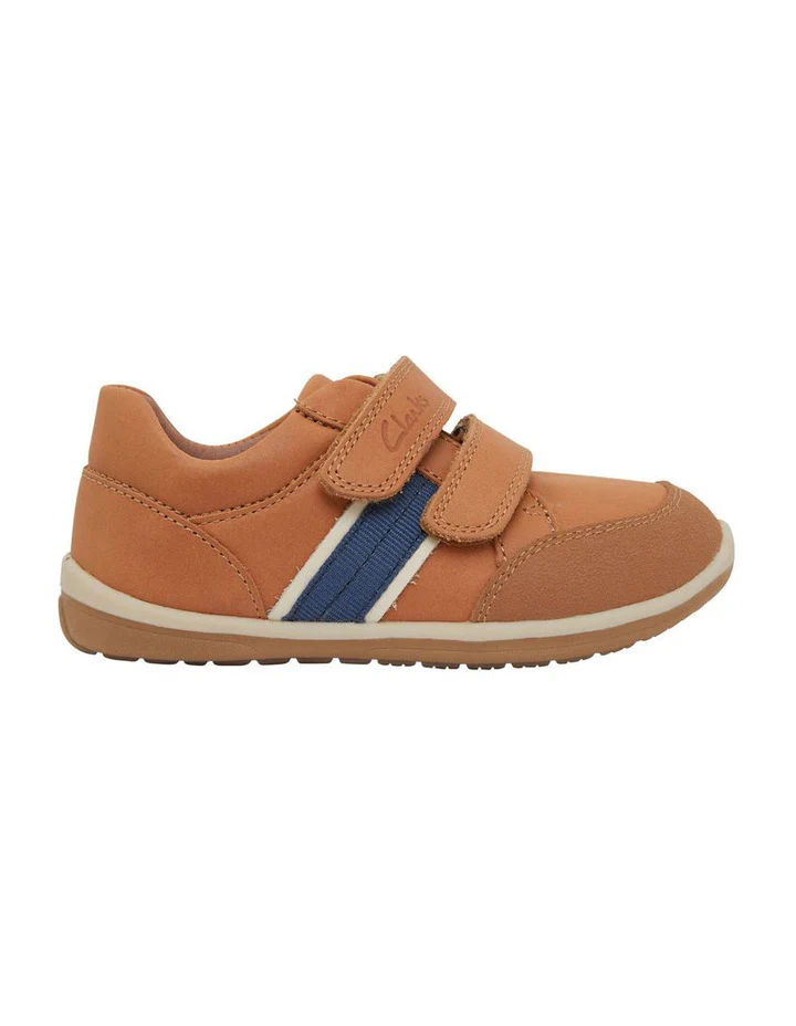 CLARKS MICKY IN TAN (SIZE 4-11)