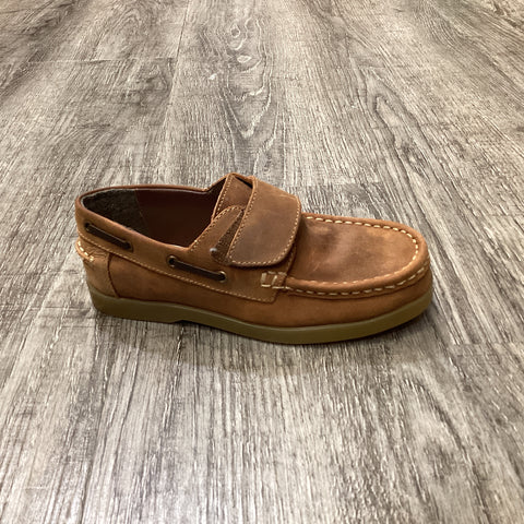 CLARKS SYDNEY TAN BOY SHOES