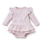 Aster&Oak LILLY BOW DRESS ONESIE
