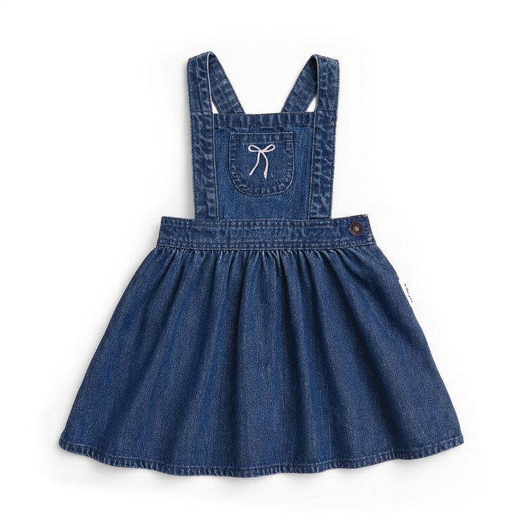 Aster&Oak BOW DENIM PINI DRESS