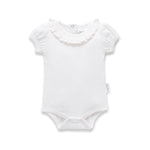 Aster&Oak WHITE RUFFLE PUFF ONESIE
