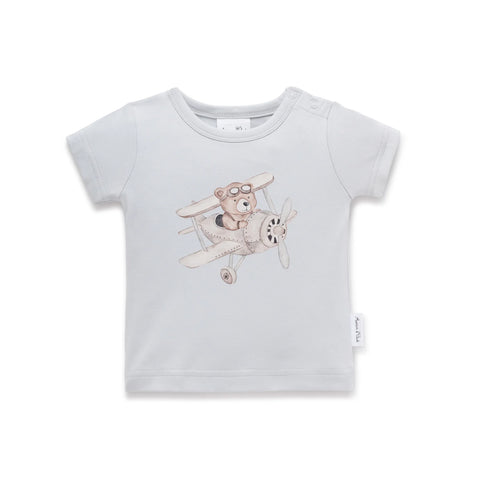 Aster&Oak FLYING OLI BEAR  PRINT TEE