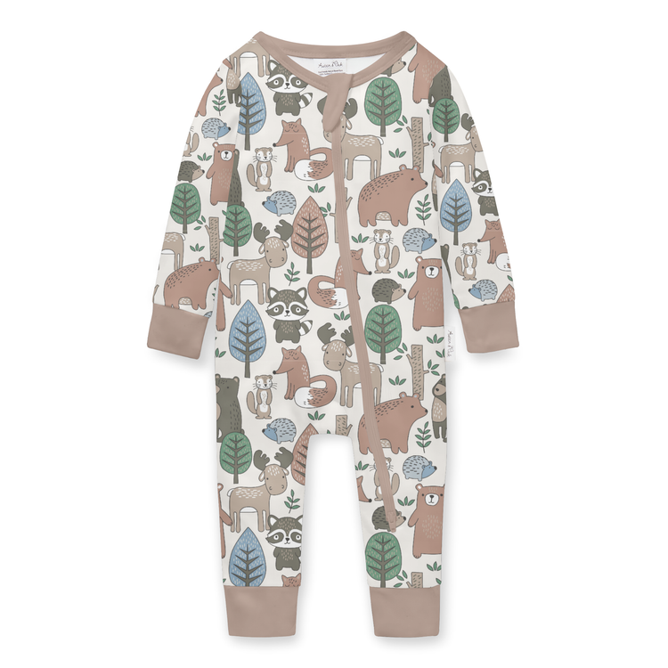 Aster&Oak NOAH WOODLAND ZIP  ROMPER