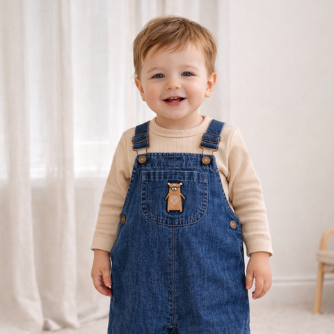 Aster&Oak NOAH BEAR DENIM  OVERALLS