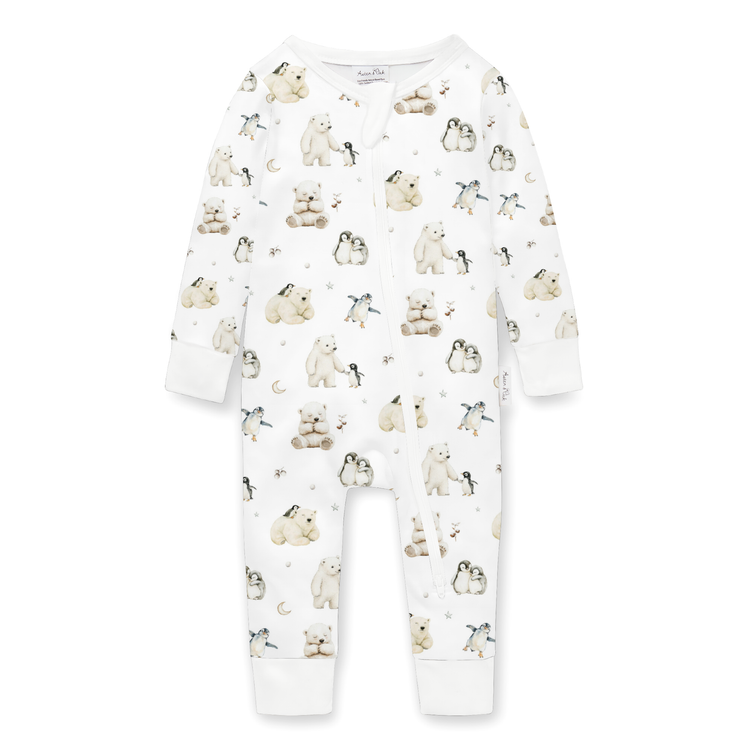 Aster&Oak Polar Friends Zip Romper