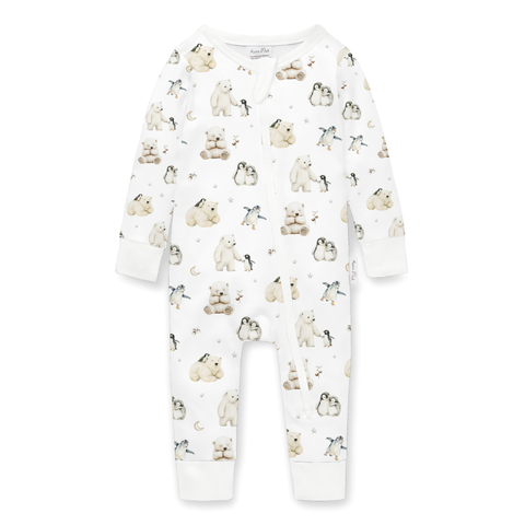 Aster&Oak Polar Friends Zip Romper