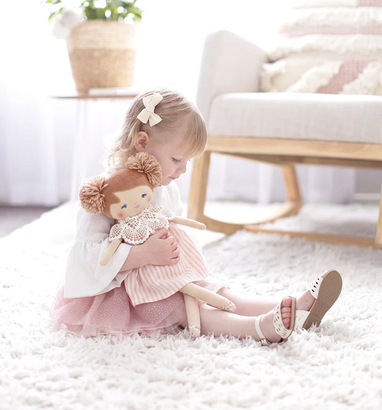 Alimrose Aggie Doll 45cm Pink Stripe