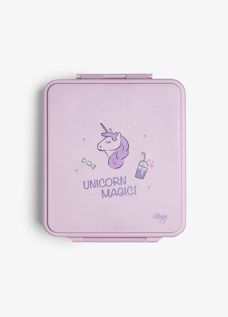 Citron Lunch box with insulated food jar - Unicorn Magic