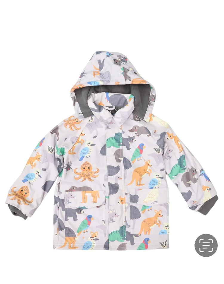 KORANGO Australian Animal Raincoat Grey