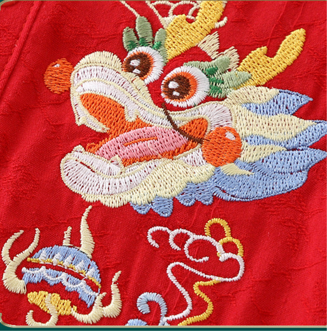 Chinese Style Embroidered Dragon Bodysuit