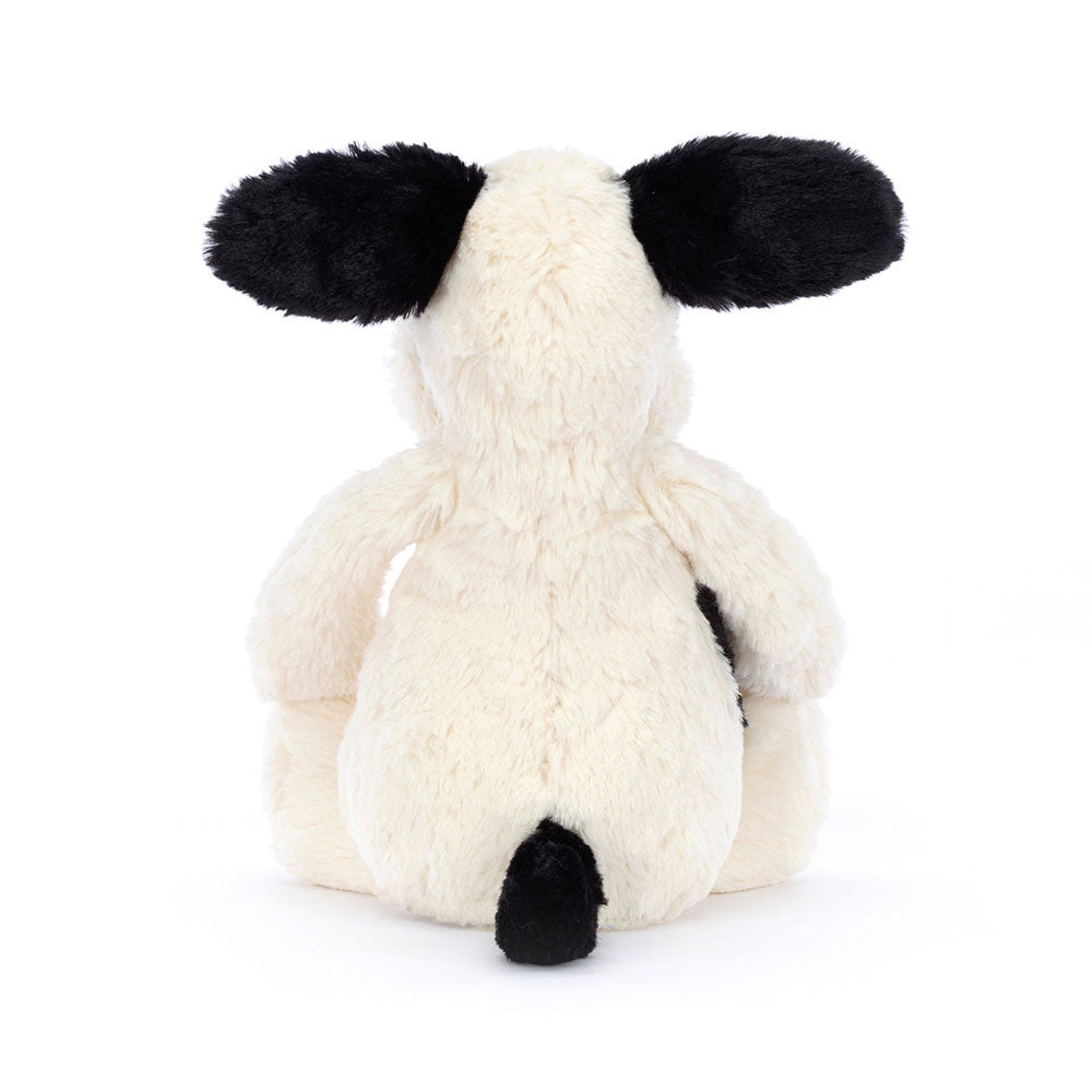 Jellycat Bashful Black & Cream Puppy (Med)