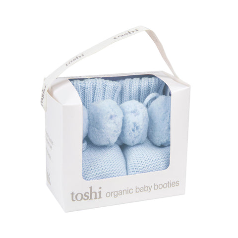 Toshi Organic Booties Marley Bluebird