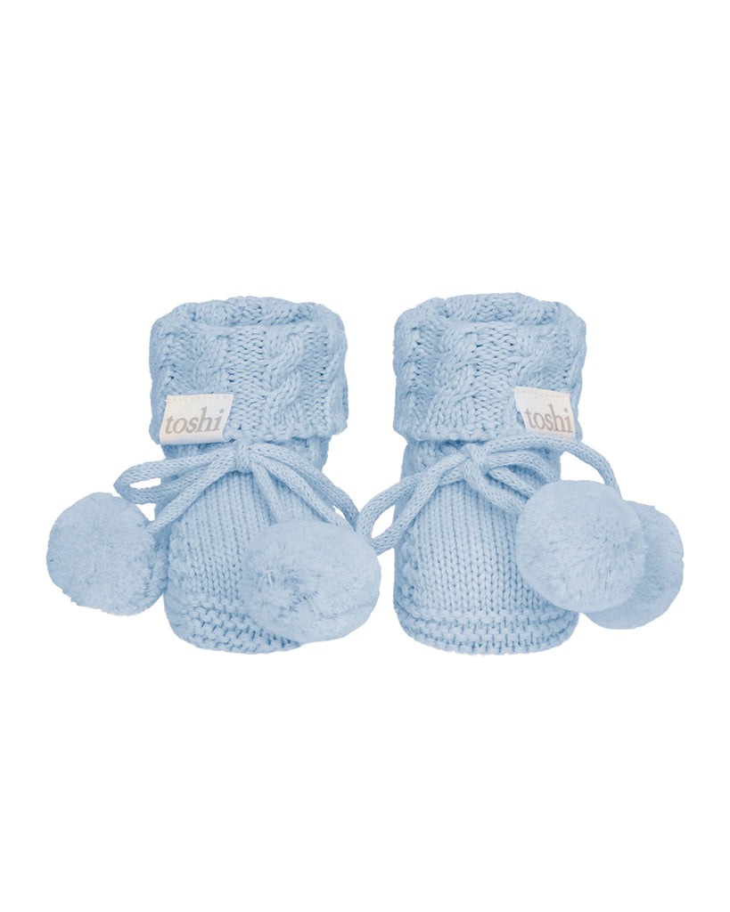 Toshi Organic Booties Yummy Bluebell