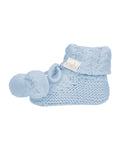 Toshi Organic Booties Yummy Bluebell