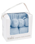 Toshi Organic Booties Yummy Bluebell