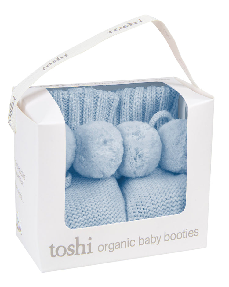 Toshi Organic Booties Yummy Bluebell