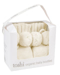 Toshi Organic Booties Yummy  Cream