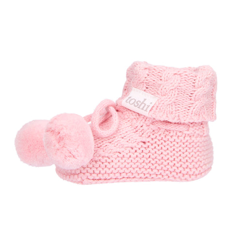 Toshi Organic Booties Yummy  Misty Rose