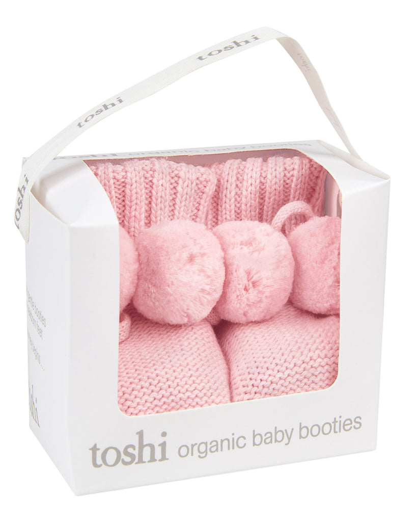 Toshi Organic Booties Yummy  Misty Rose