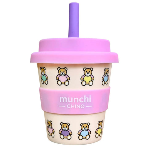 Munchi Chino Beary Cute Babychino Cup (Pink) - Straw Included