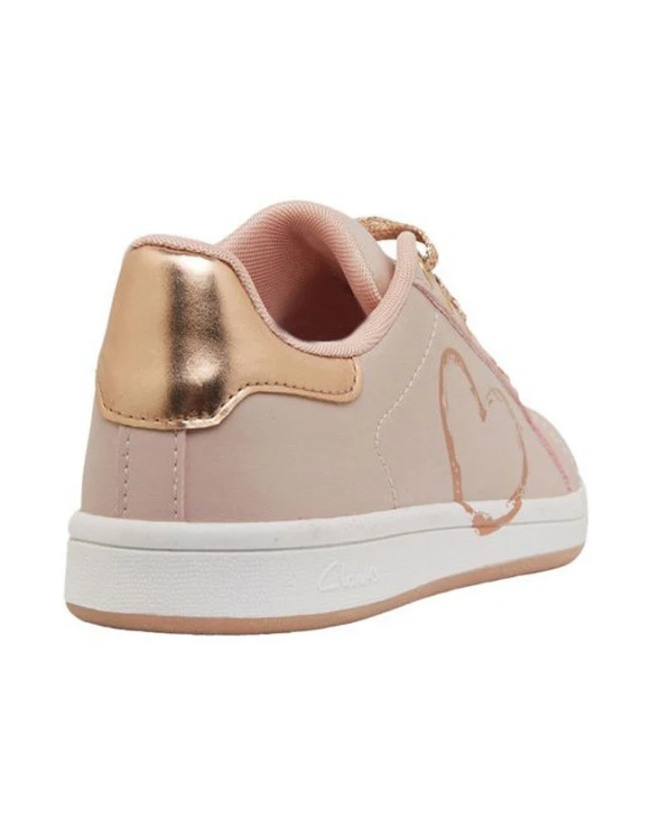 CLARKS DESIREE IN PINK/ROSE GOLD