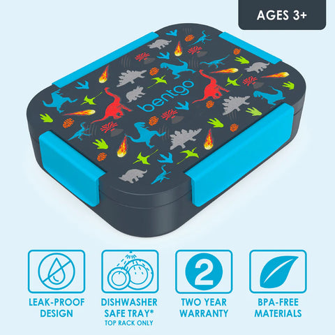 Bentgo Kids Snap & Go Lunch Box - DINOSAURS