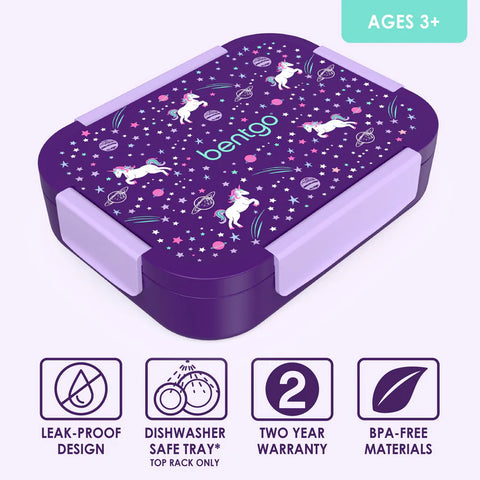 Bentgo Kids Snap & Go Lunch Box - UNICORNS