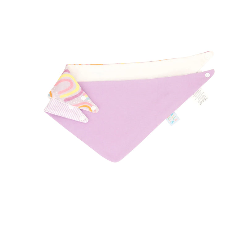 ALL4ELLA Bandana Bibs 2pk -  Lilac Rainbows