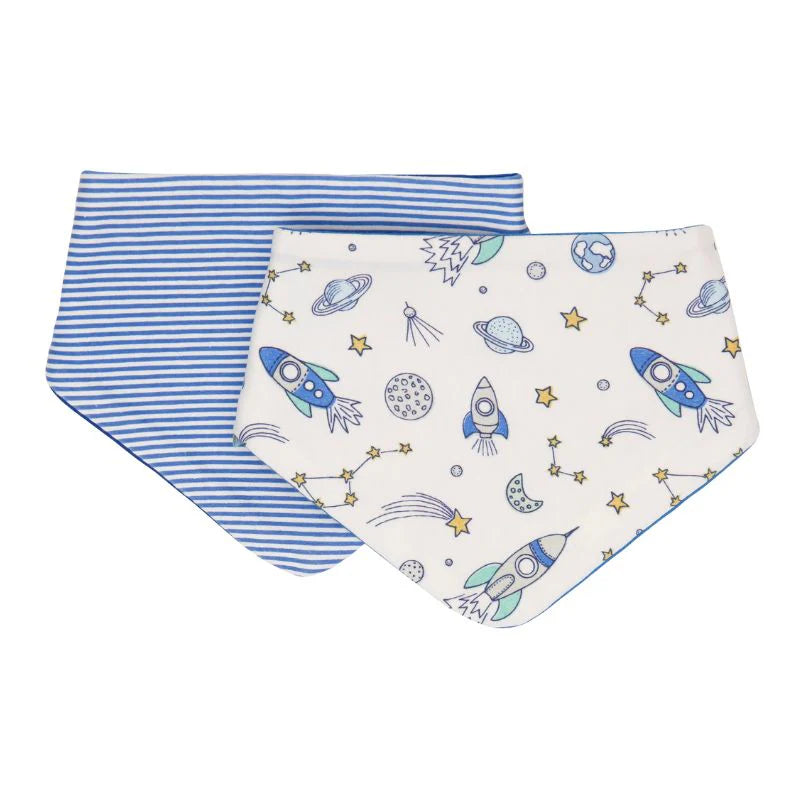 ALL4ELLA Bandana bibs 2pk - Blast Off