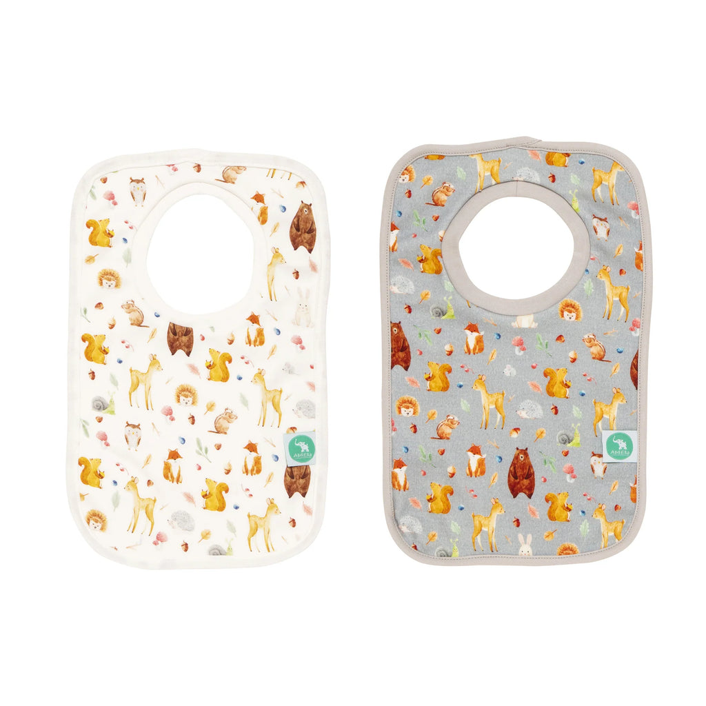 ALL4ELLA Pullover Head Bibs 2pk - Forest