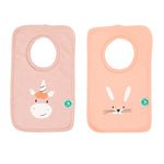 ALL4ELLA Pullover Head Bib 2pk - Unicorn/Bunny