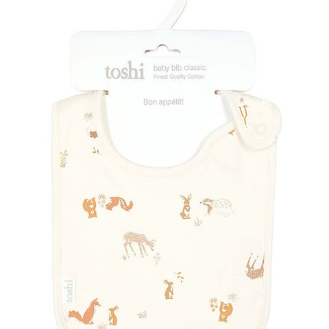 Toshi Baby Bib Classic Enchanted Forest Feather