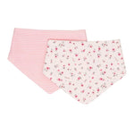 ALL4ELLA Bandana bibs 2pk - Pink Petals